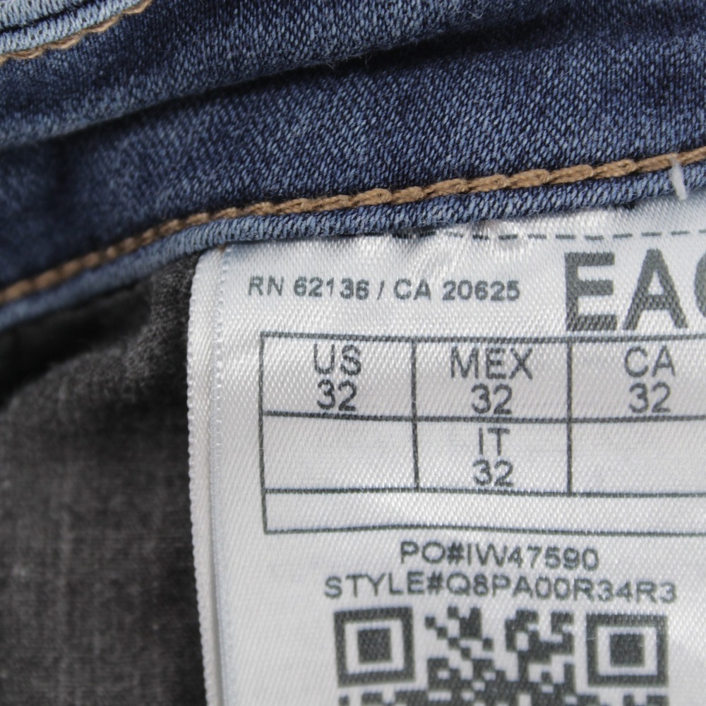 Guess Women's Blue‎ Side Lace Up High-Rise Skinny Jeans Size 32" Waist - Picture 7 of 10
